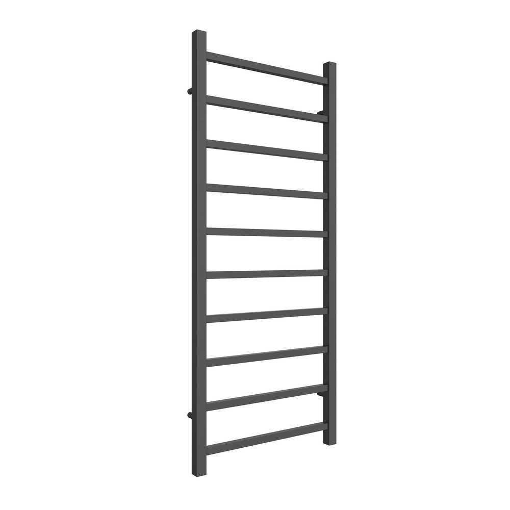 Reina Serena Mild Steel 1200 x 500mm Heated Towel Rail in Anthracite
