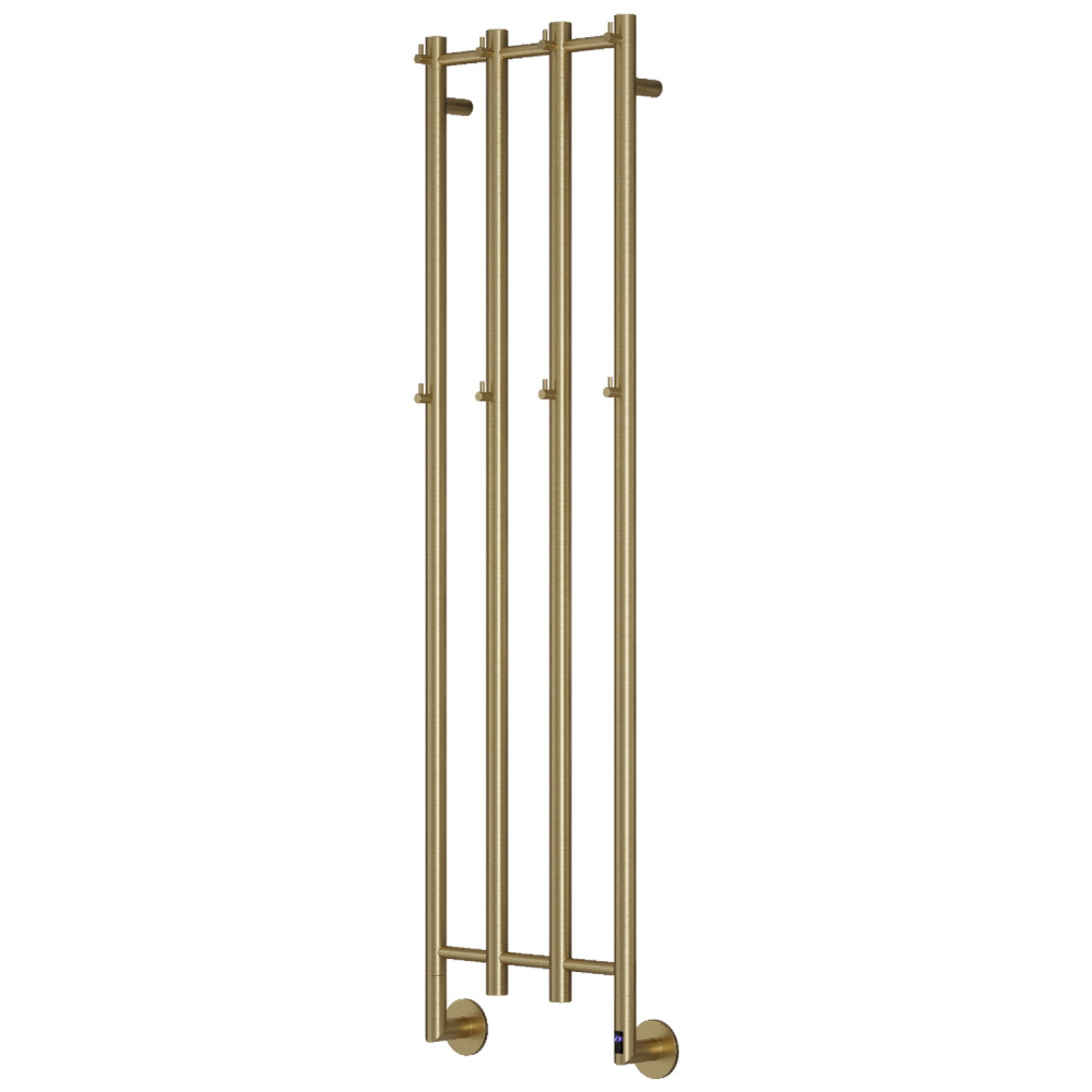 Reina Solara 1500 x 400mm Brushed Brass Electric Vertical Radiator