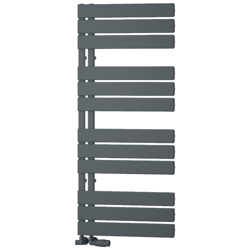 Reina Vada 1190 x 500mm Aluminium Heated Towel Rail in Anthracite