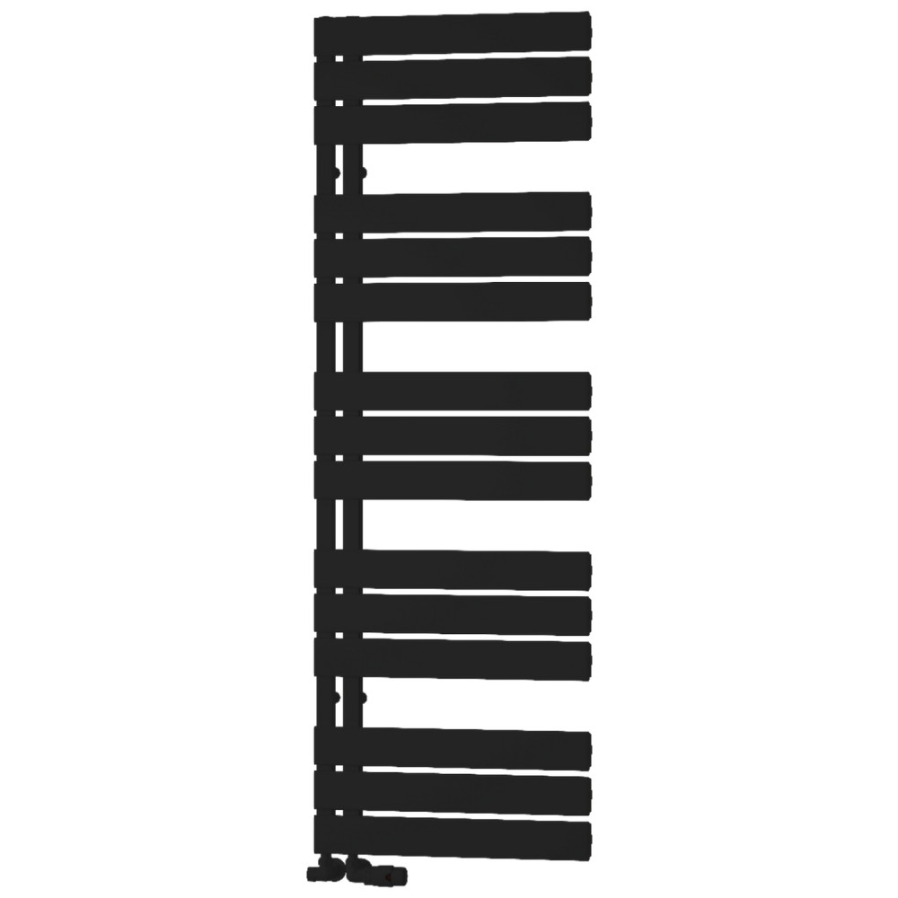 Reina Vada 1510 x 500mm Aluminium Heated Towel Rail in Black