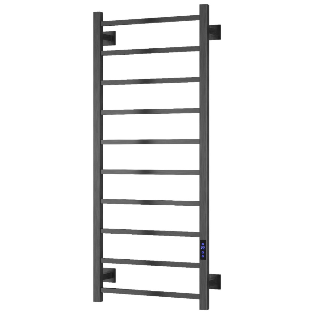 Reina Velino 1200 x 500mm Gunmetal Vertical Electric Heated Towel Rail