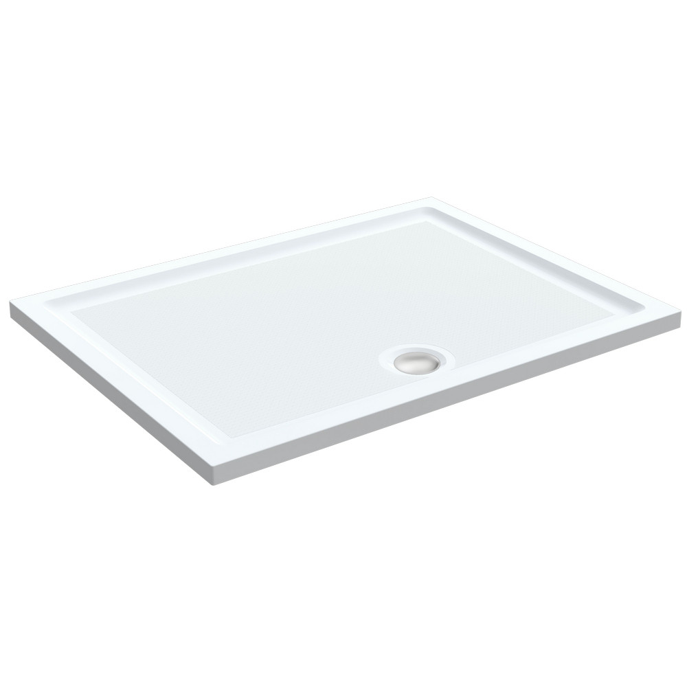 Roman Anti-Slip 1200 x 900mm White Matt Shower Tray (1)