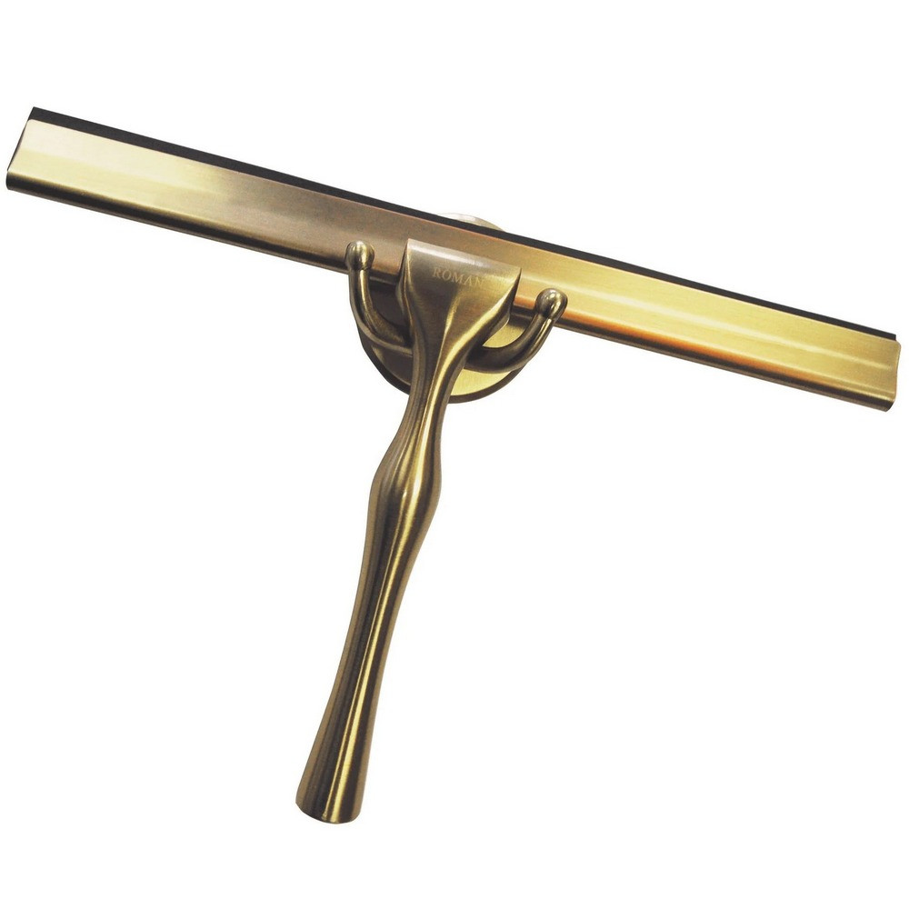Roman Brushed Brass Shower Squeegee