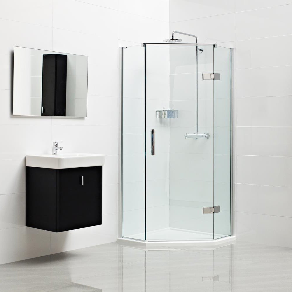 Roman Decem Neo Angle Shower Enclosure 900 X 900 Right Handed