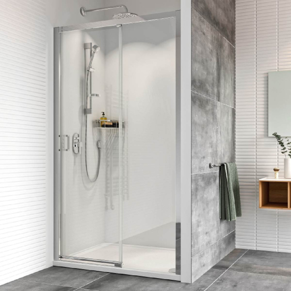 Roman Haven8 1400mm Level Access Left Hand Sliding Shower Door