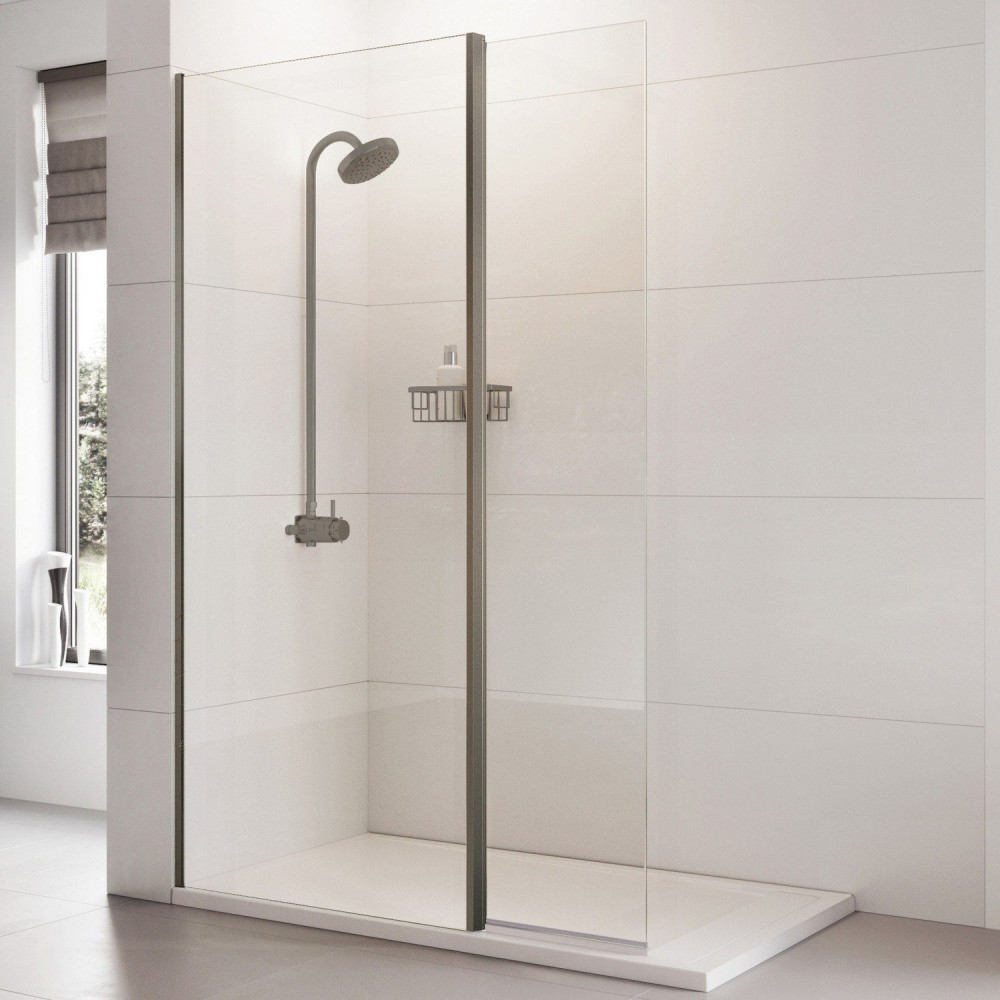Roman Haven 1100mm Gunmetal 8mm Wetroom Panel