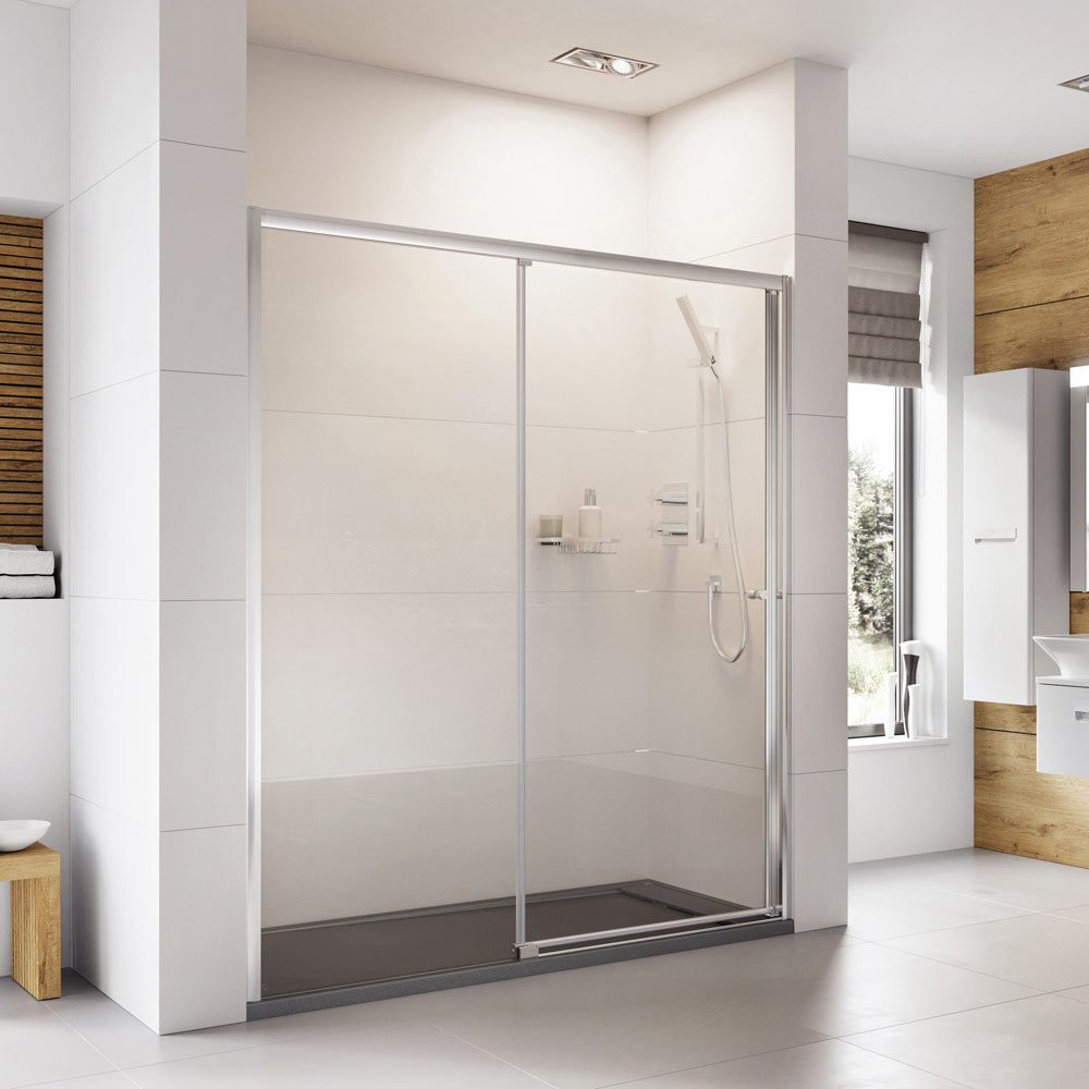 Roman Haven 1700mm Level Access Right Hand Sliding Shower Door