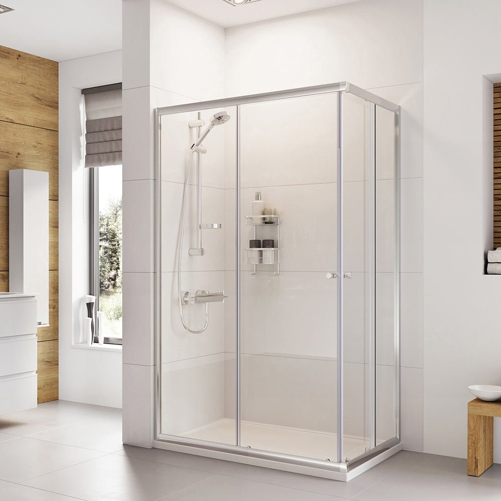 Roman Haven 760 x 1000mm Offset Corner Shower Enclosure
