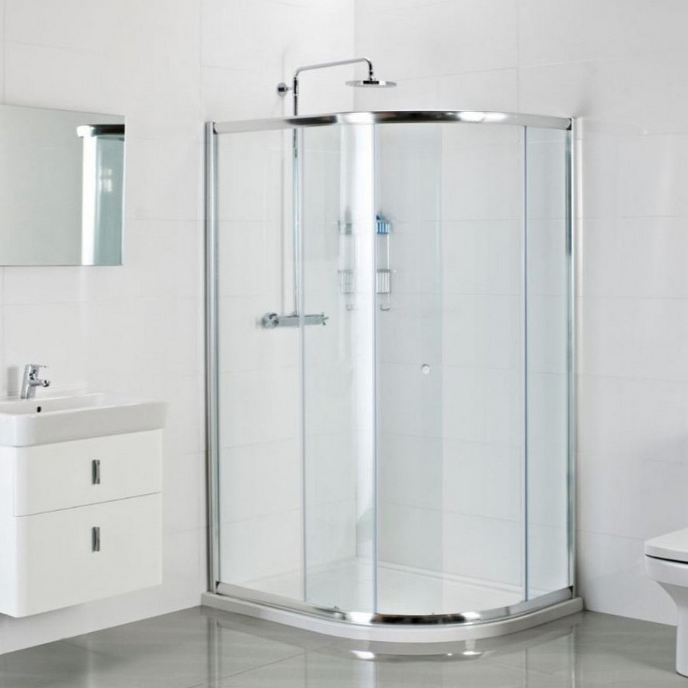 Roman Haven One Door 800 x 1000mm Offset Quadrant Shower Enclosure