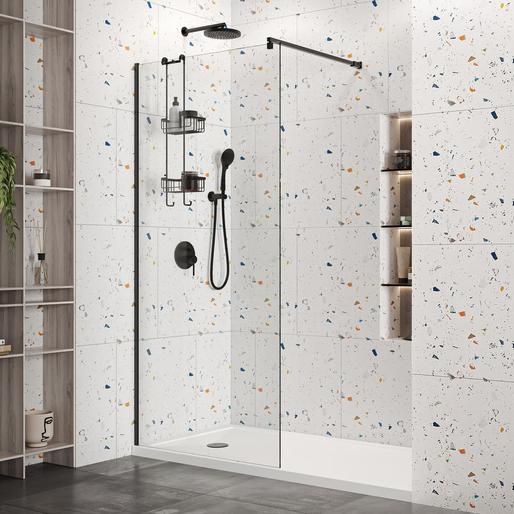 Roman Haven Select 760mm Black 10mm Wetroom Panel