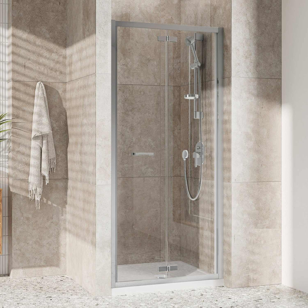 Roman Innov8 1000mm Framed Bifold Shower Door in Chrome