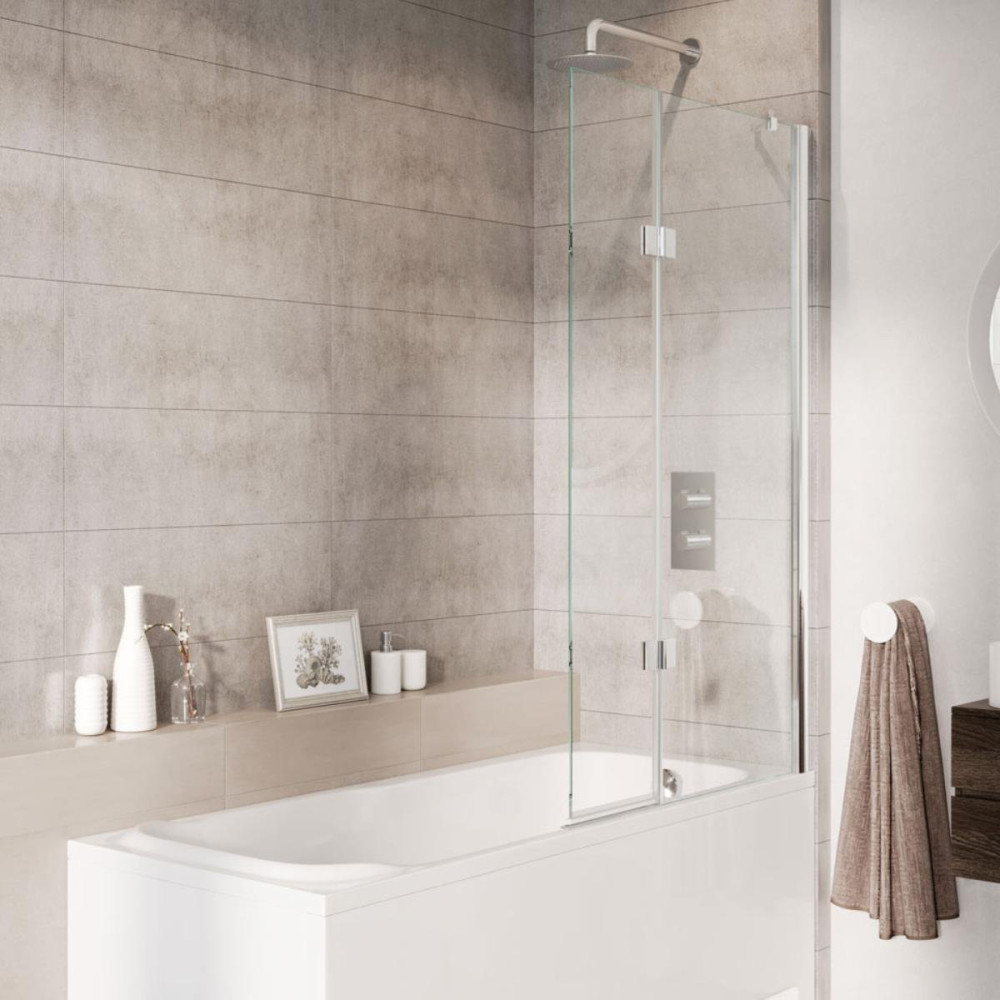 Roman Innov8 910mm Right Hand Folding Bath Screen