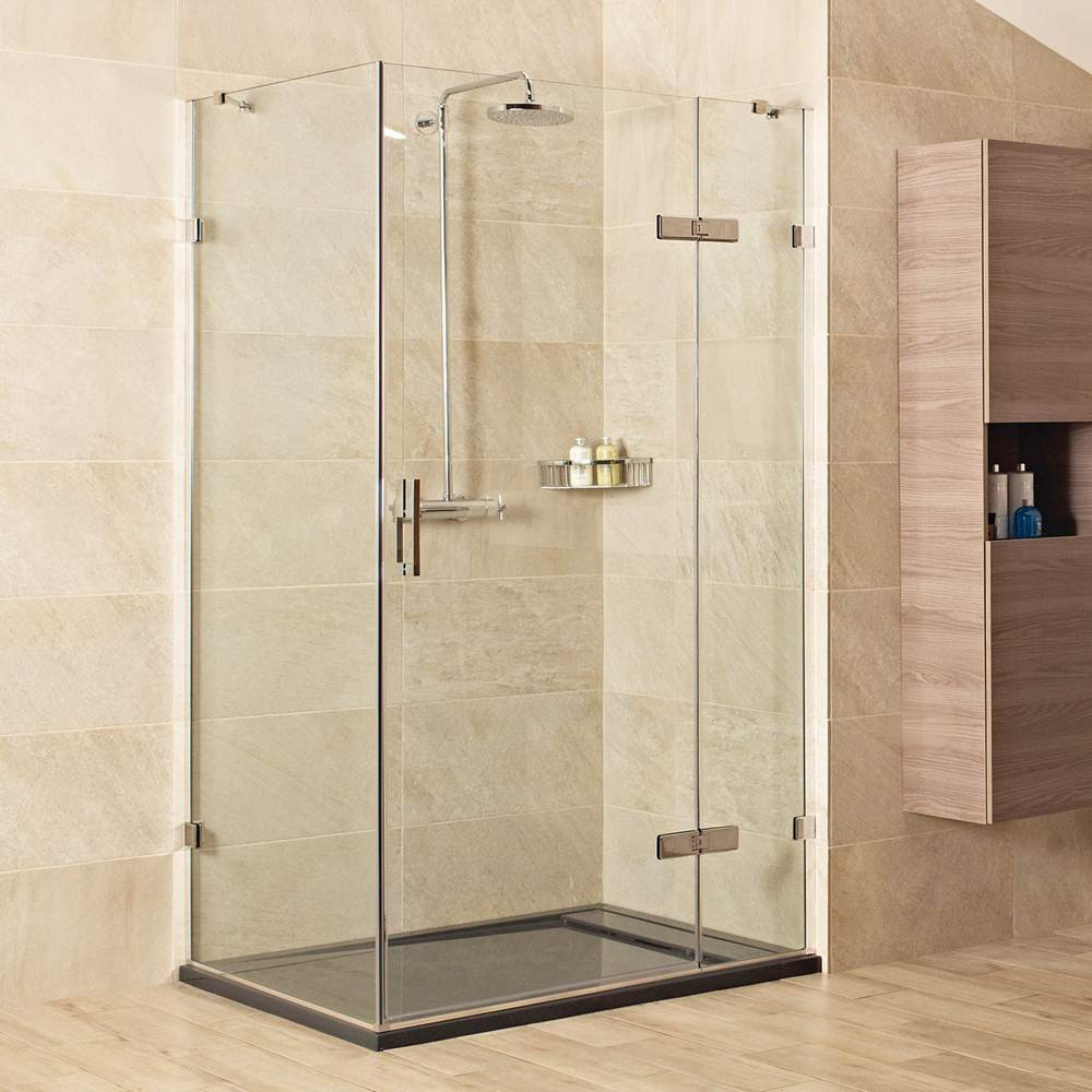 Roman Liberty 1000 x 1000mm Hinged 8mm Shower Door with Inline and Side Panel 2
