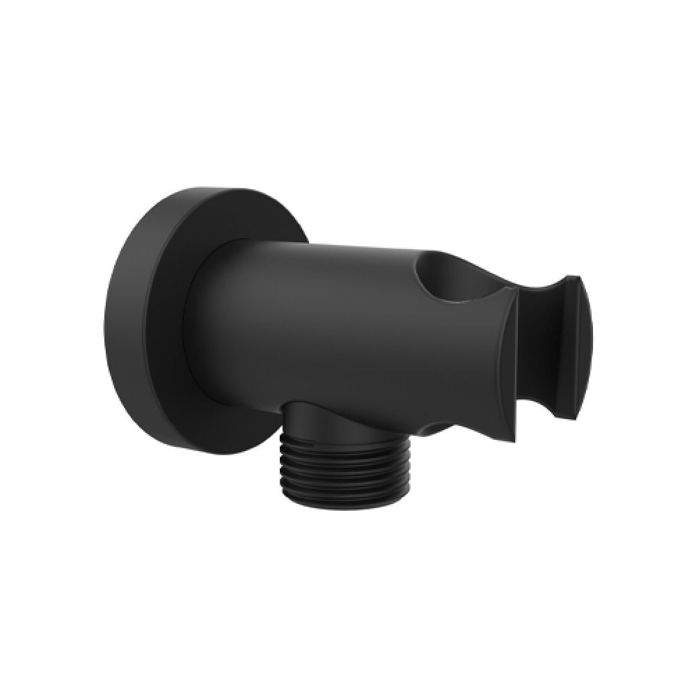 Roper Rhodes Black Round Wall Elbow and Shower Handset Holder
