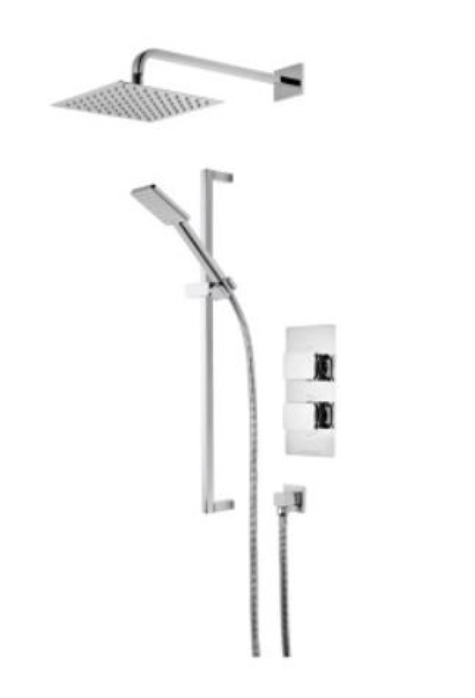 Roper Rhodes Elate Dual Function Shower System with Shower Head & Riser Rail
