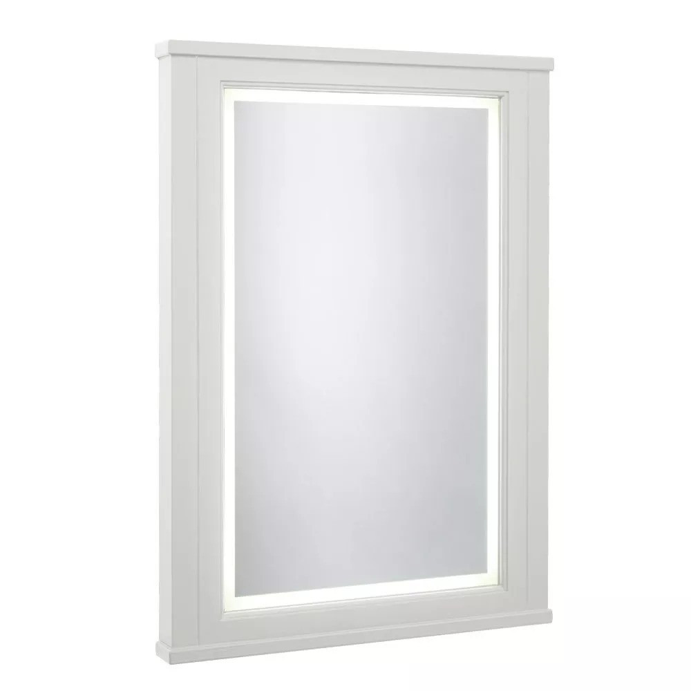 Roper Rhodes Hampton 600 Illuminated Mirror in Chalk White