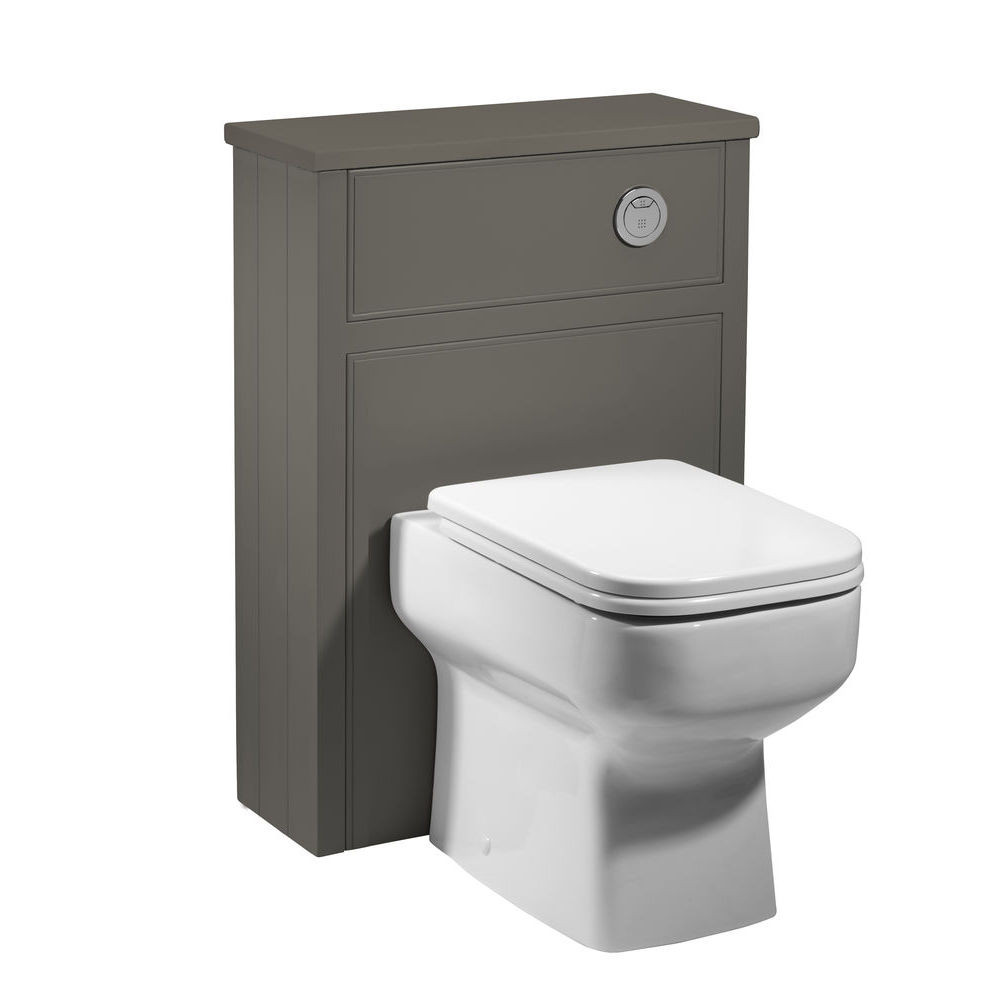 Roper Rhodes Hampton Pewter Slim Back To Wall WC Unit and Worktop