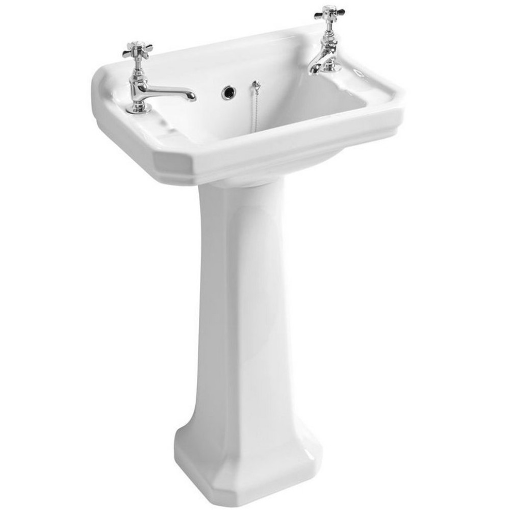 Roper Rhodes Harrow 2TH Cloakroom Basin and Pedestal
