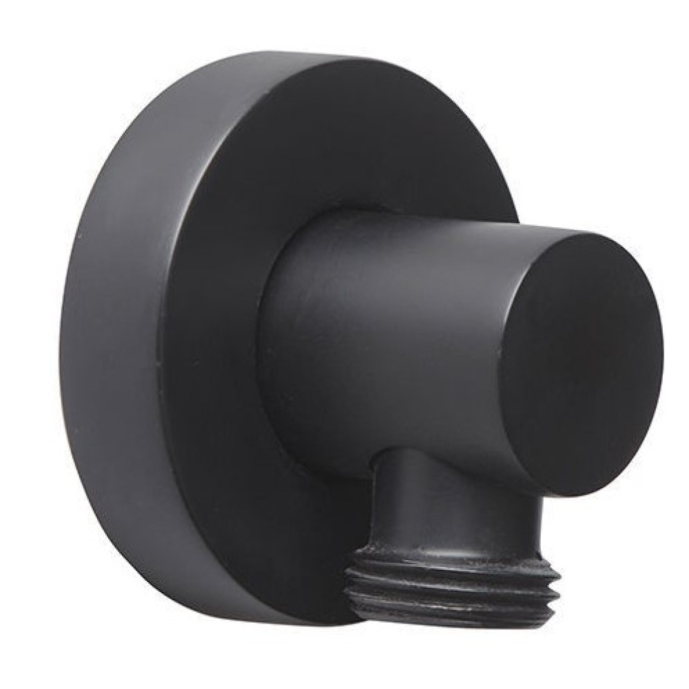 Roper Rhodes Round Shower Wall Elbow Matt Black