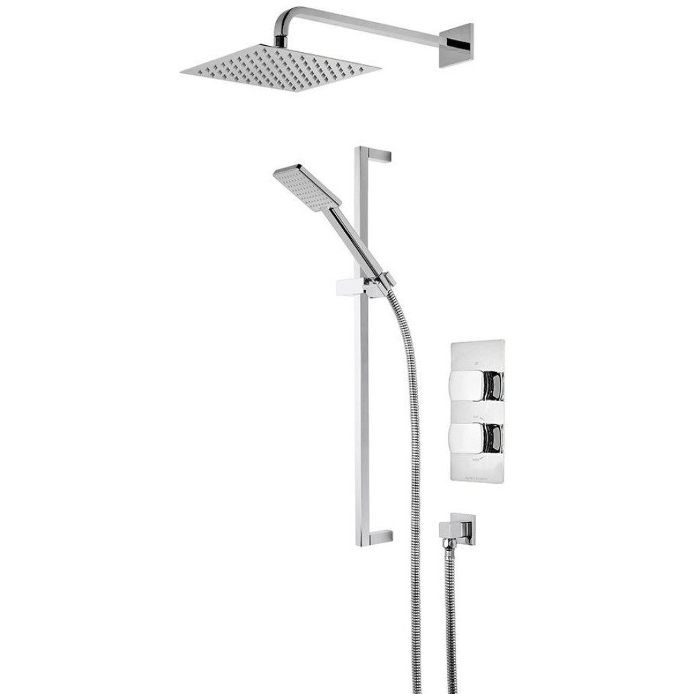 Roper Rhodes Scape Dual Function Shower System With Riser Kit And Overhead