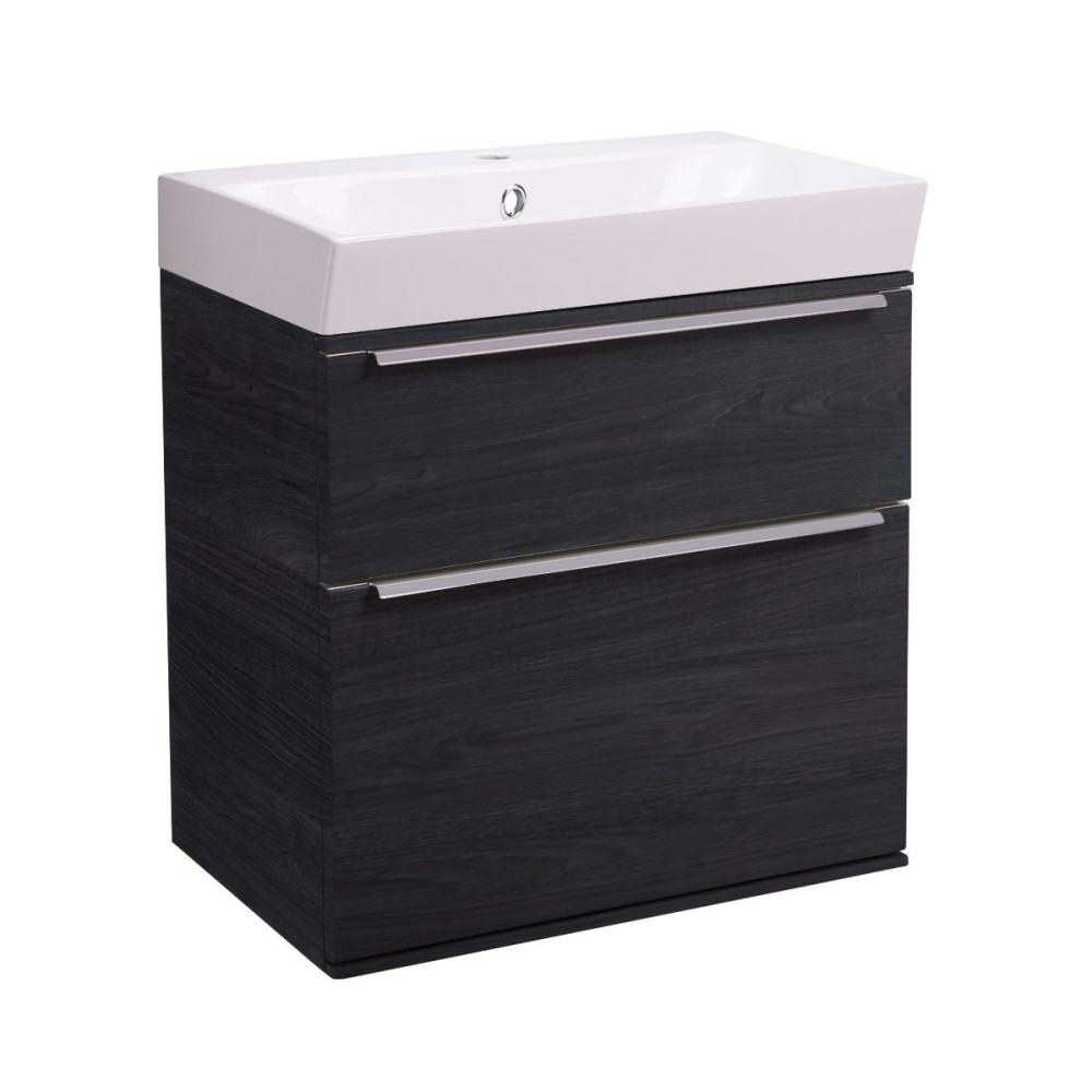 Roper Rhodes Scheme 500mm Umbra Wall Mounted Basin Unit with Double Drawer & Basin