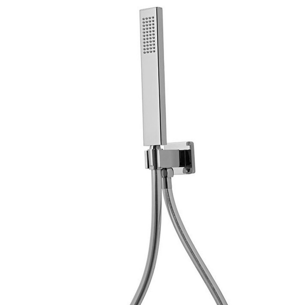 Roper Rhodes Square Wall Outlet With Shower Handset Chrome
