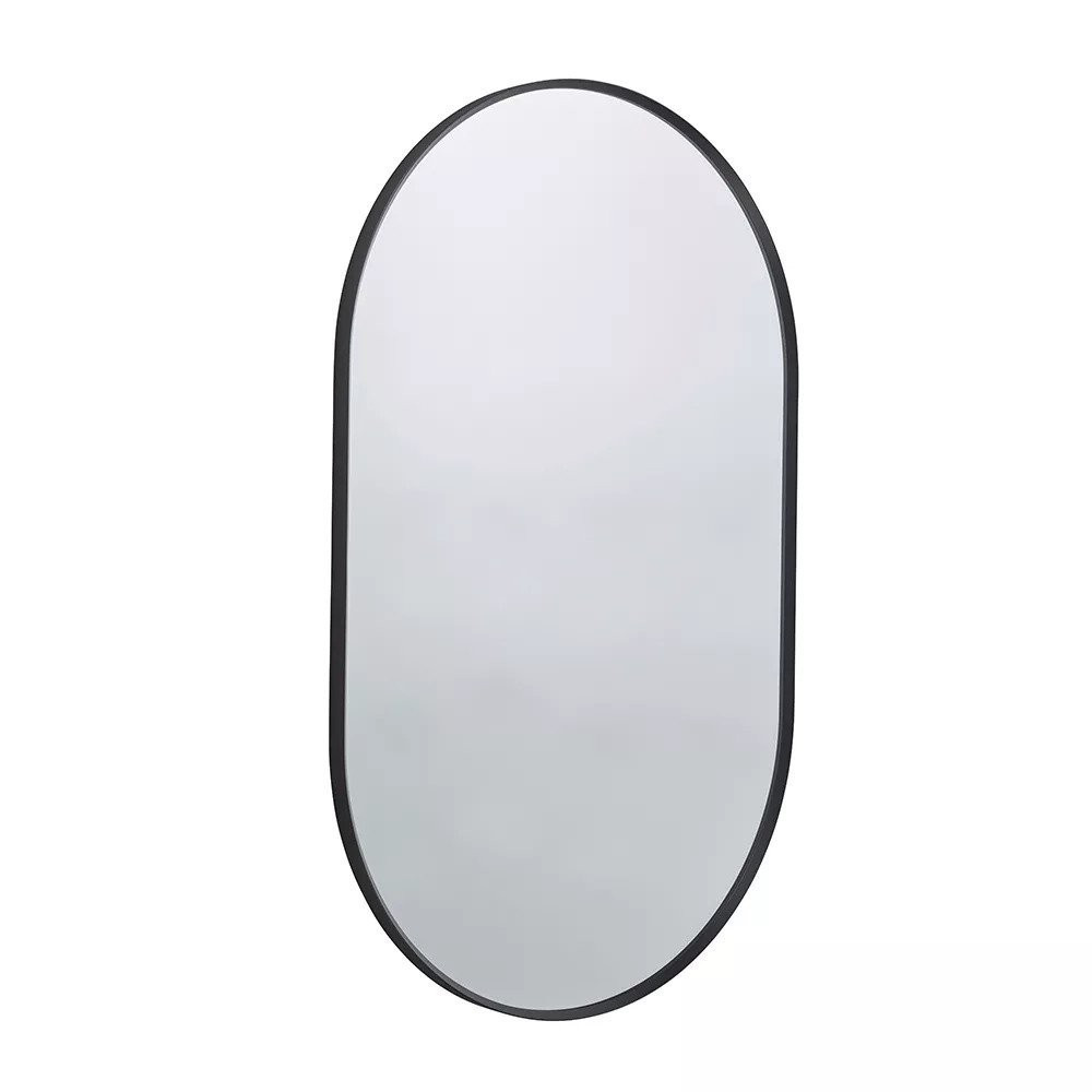 Roper Rhodes Thesis 500mm Black Framed Pill Bathroom Mirror (1)