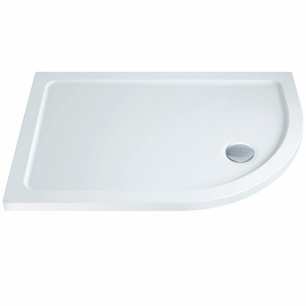 Scudo 1000mm x 800mm Right Hand Offset Quadrant Shower Tray (1)