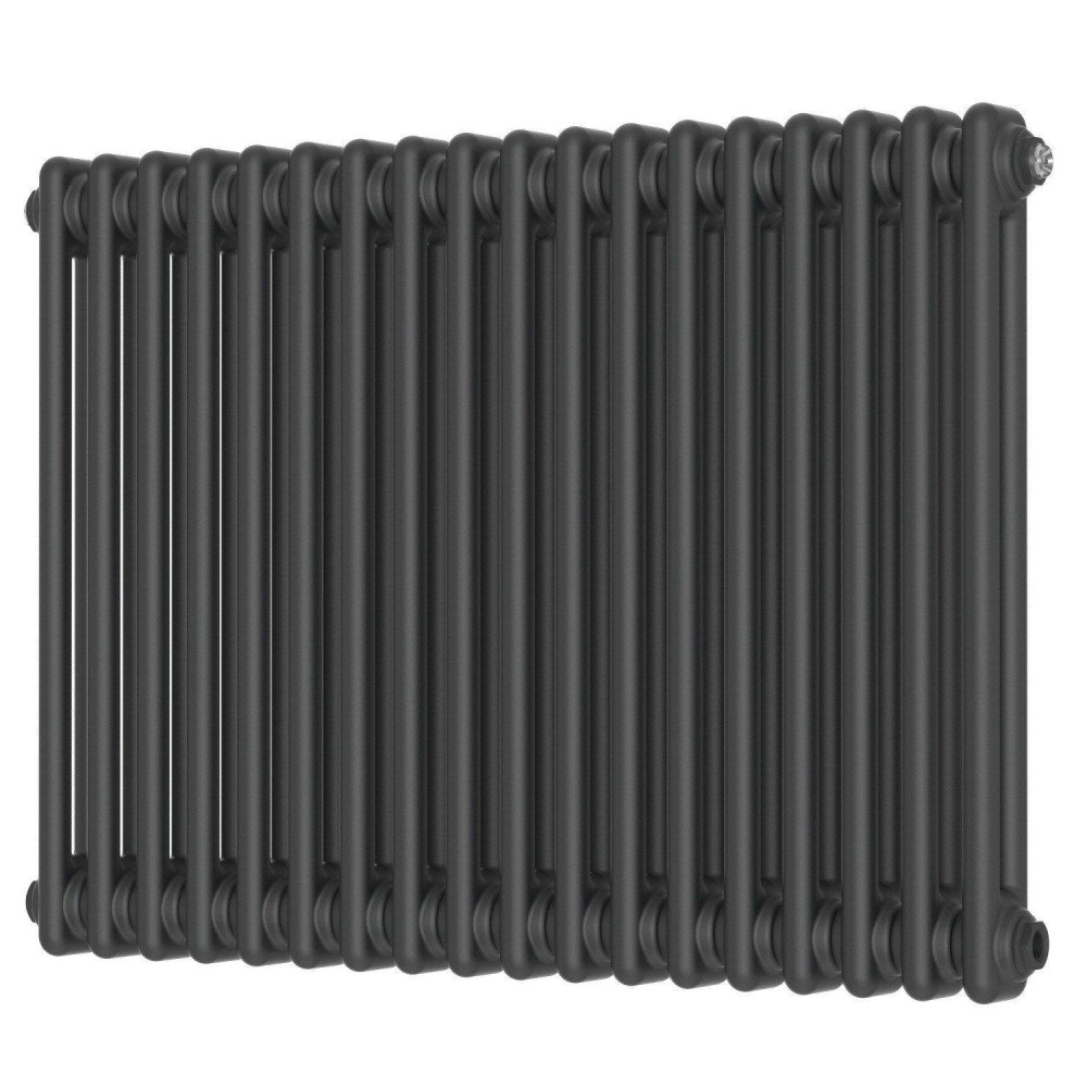 Scudo 600 x 830mm 2 Column Horizontal Radiator in Anthracite