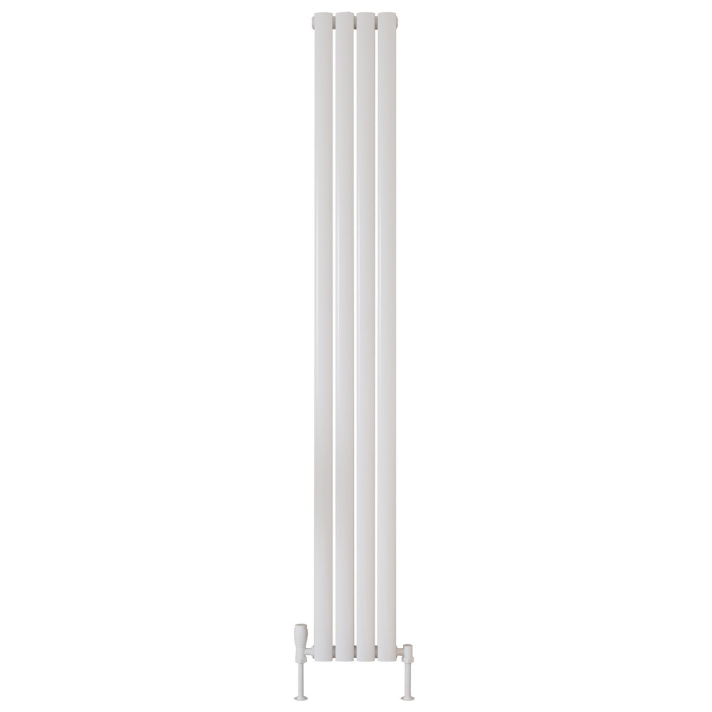 Scudo Apex 1800 x 236mm Vertical Single Designer Radiator in White