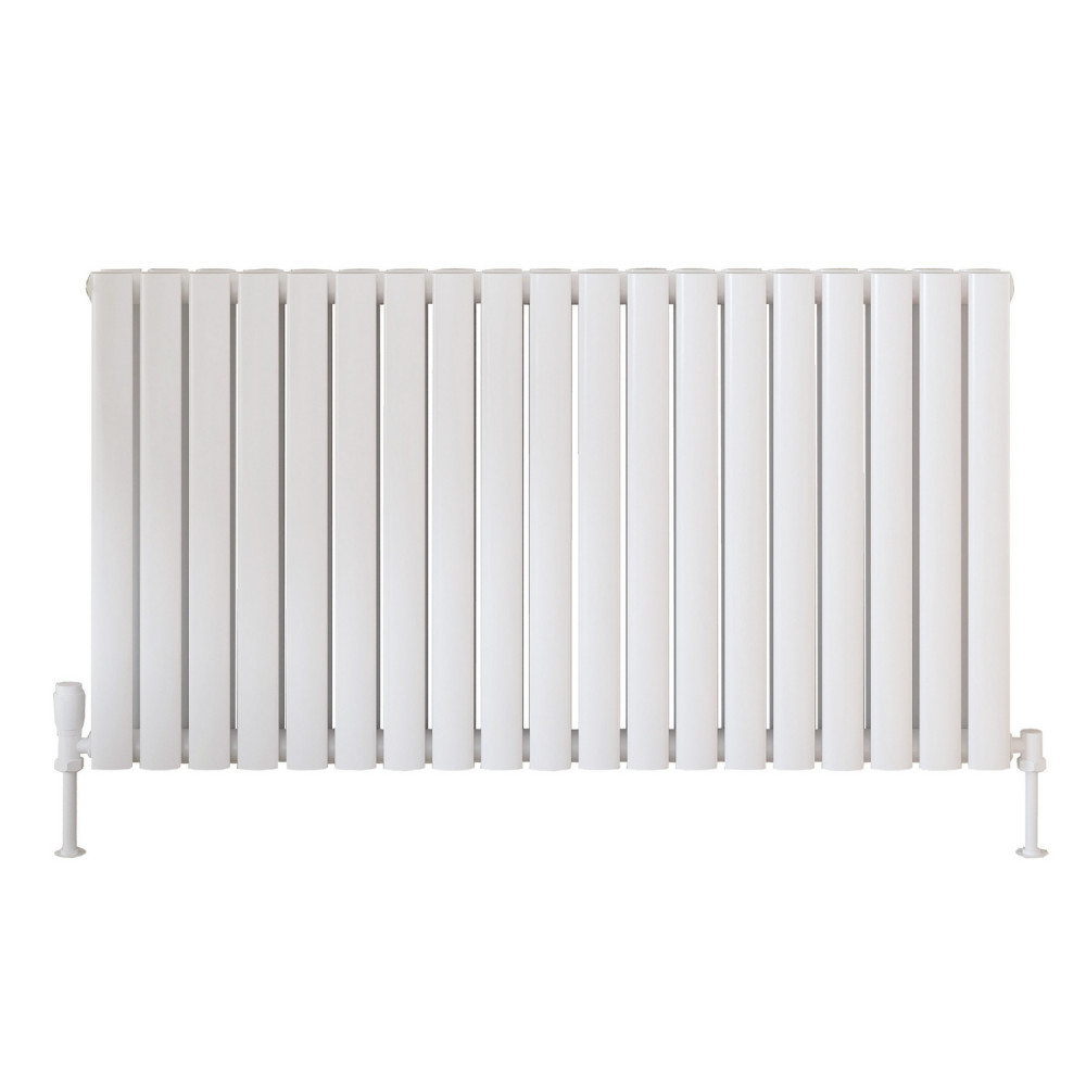 Scudo Apex 600 x 767mm Horizontal Double Designer Radiator in White