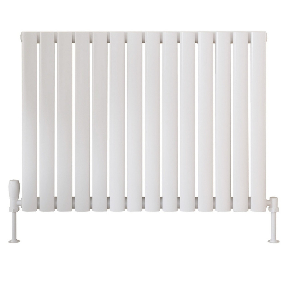 Scudo Apex 600 x 826mm Horizontal Single Designer Radiator in White