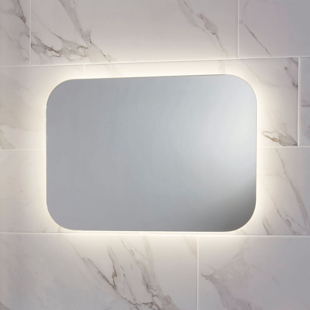 Scudo Aura LED 600 x 1200mm Mirror with Demister Pad and Shaver Socket