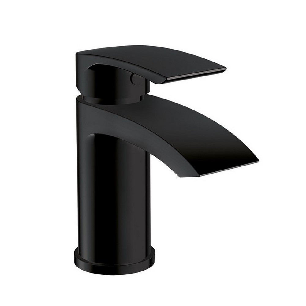 Scudo Belini Mono Basin Mixer with Push Waste in Black