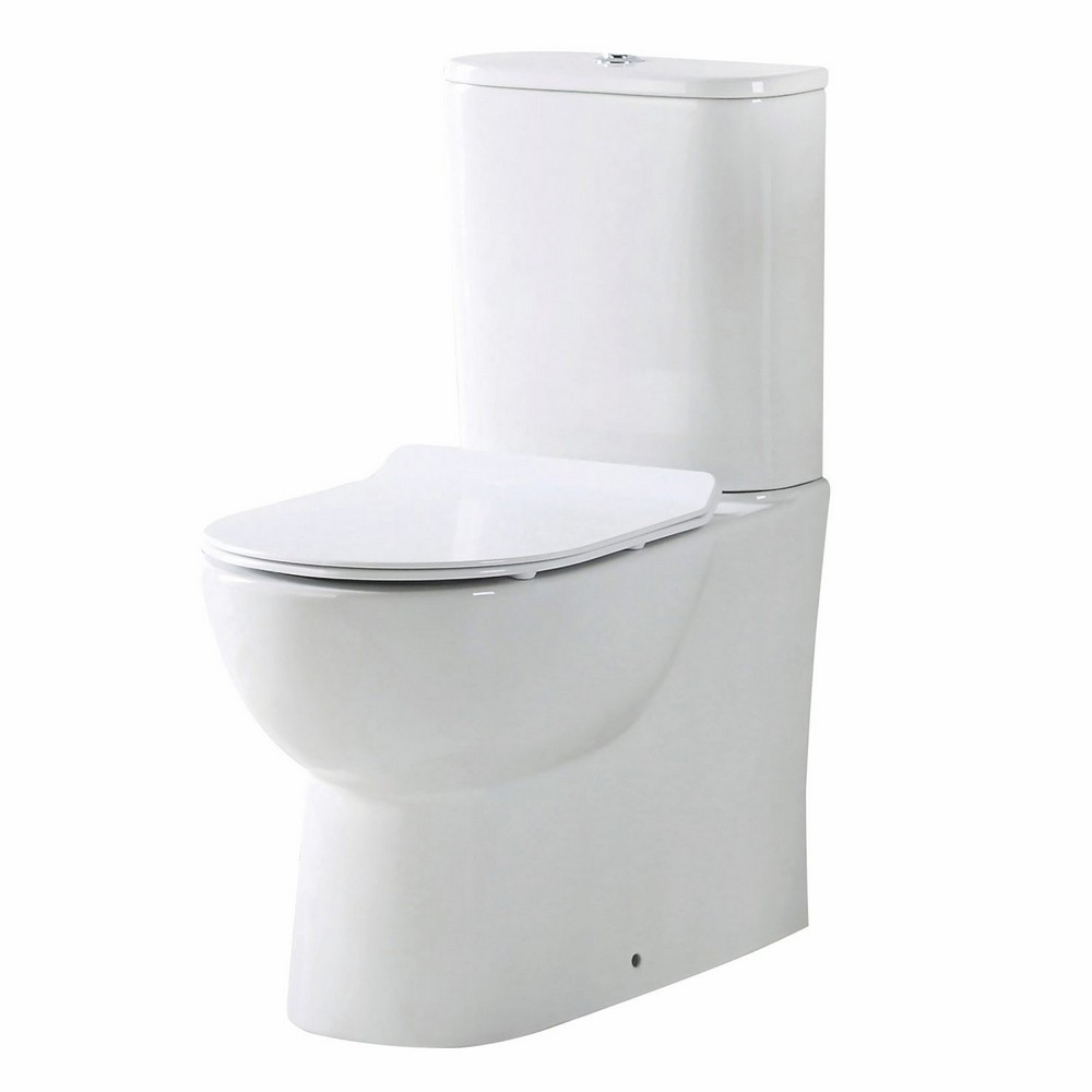 Scudo Belini Rimless Closed Back Pan with Cistern and Soft Closing Seat