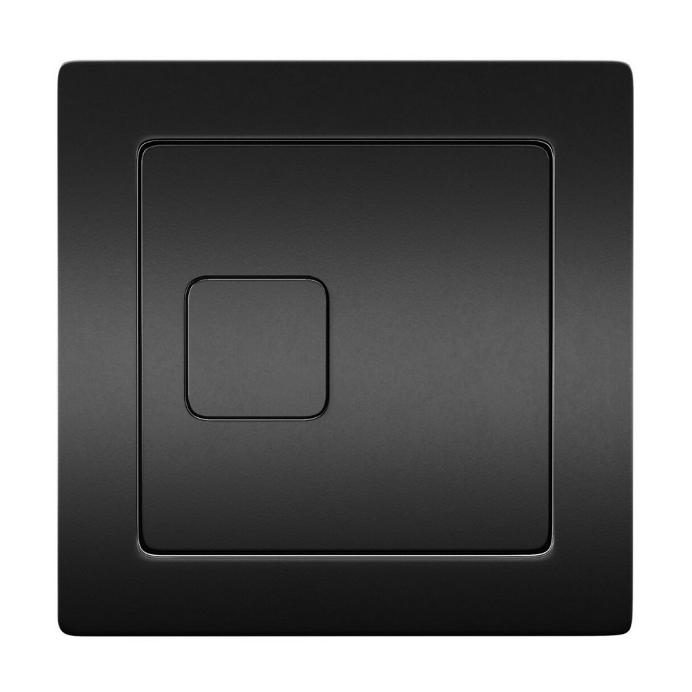 Scudo Black Square Dual Flush Button