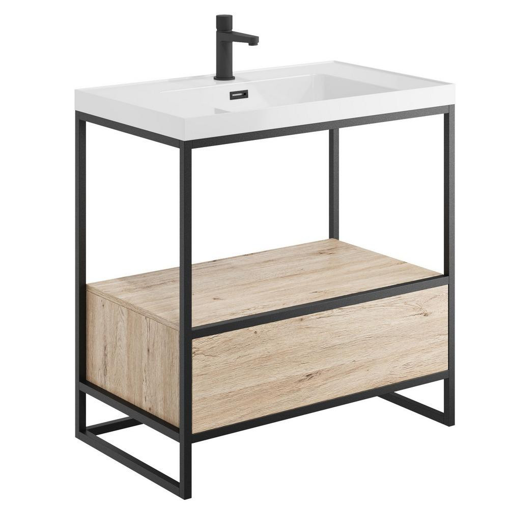 Scudo Boho Floorstanding 800mm Basin with Drawer and Frame