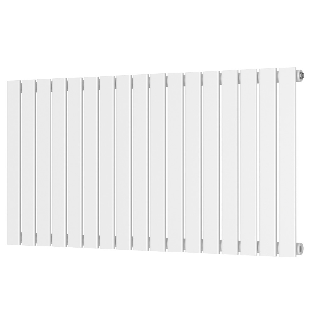 Scudo Bravo 600 x 1158mm Horizontal Single Designer Radiator in White