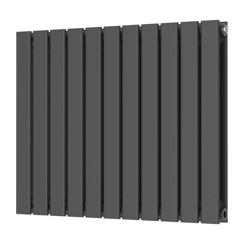 Scudo Bravo 600 x 750mm Horizontal Double Designer Radiator in Anthracite
