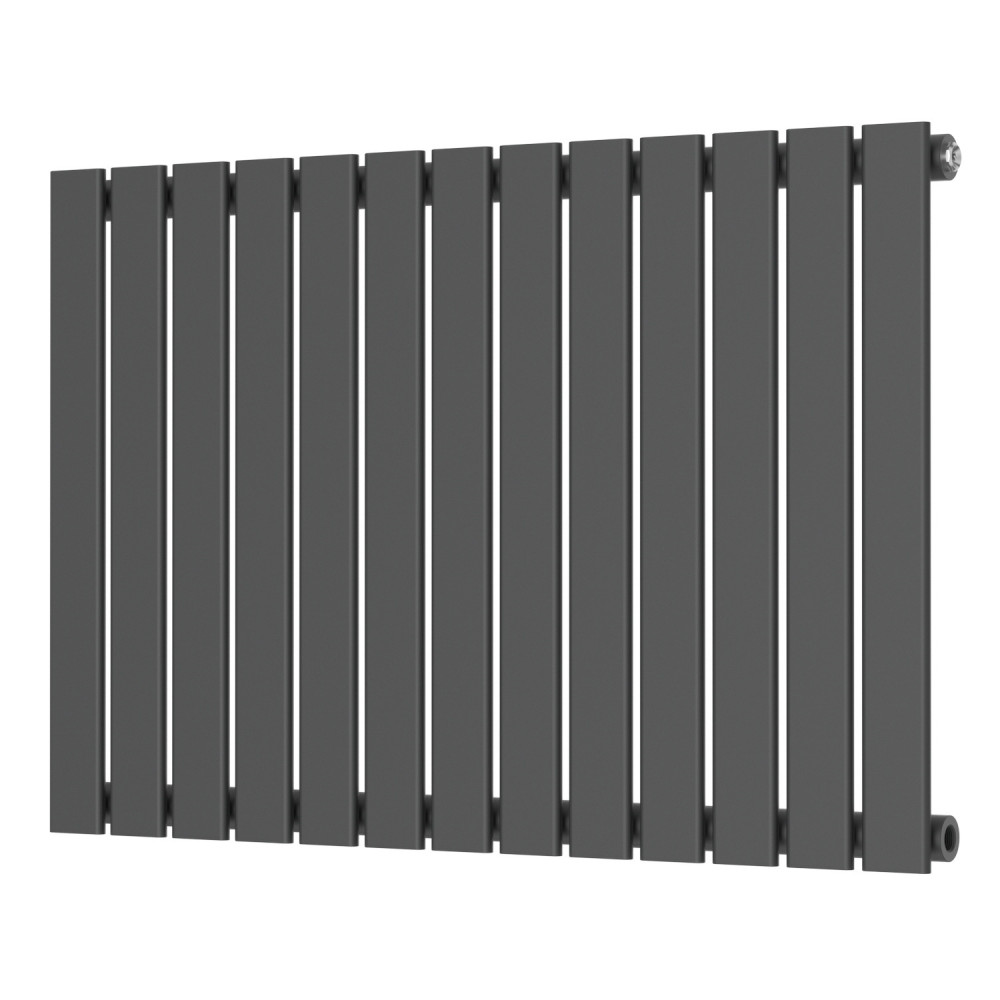 Scudo Bravo 600 x 886mm Horizontal Single Designer Radiator in Anthracite