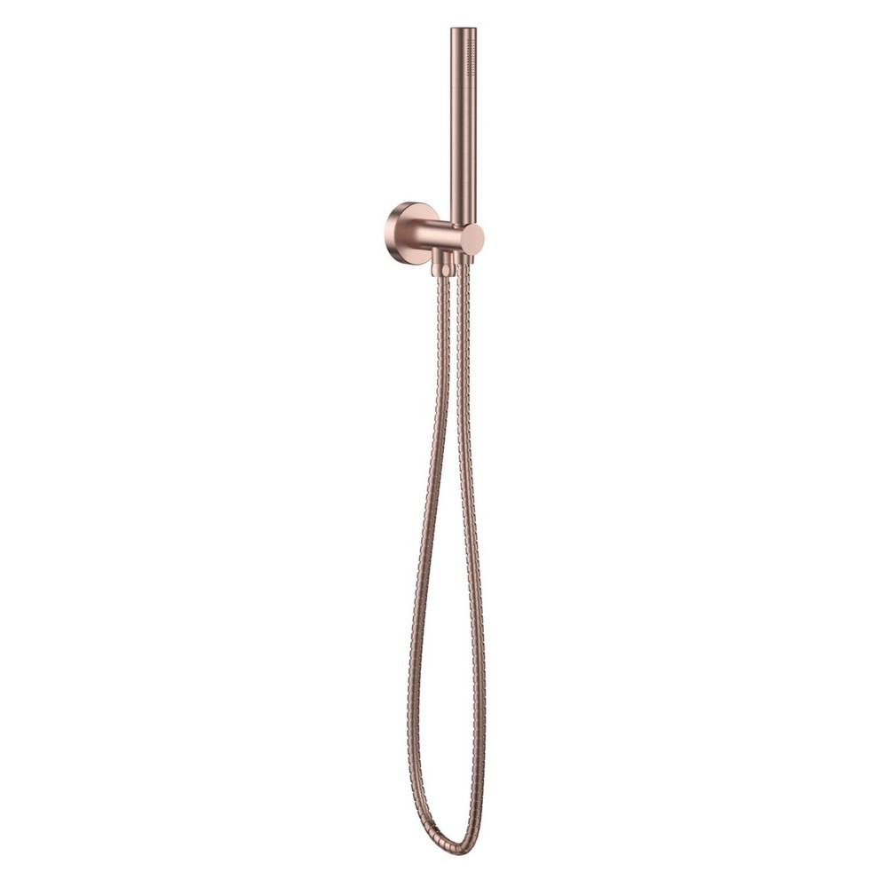 Scudo Brushed Bronze Handset with Outlet and Holder