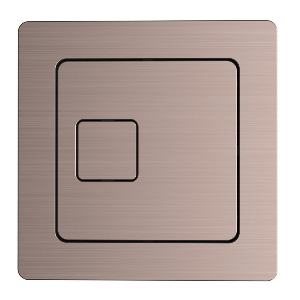 Scudo Brushed Bronze Square Dual Flush Button