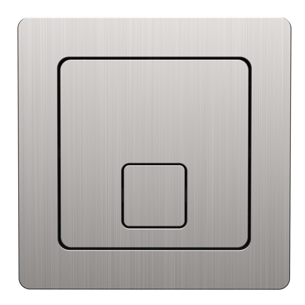 Scudo Brushed Nickel Square Dual Flush Button