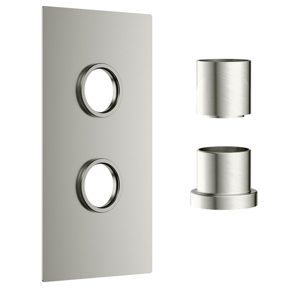 Scudo Concealed One Outlet Shower Valve with Brushed Nickel Plate