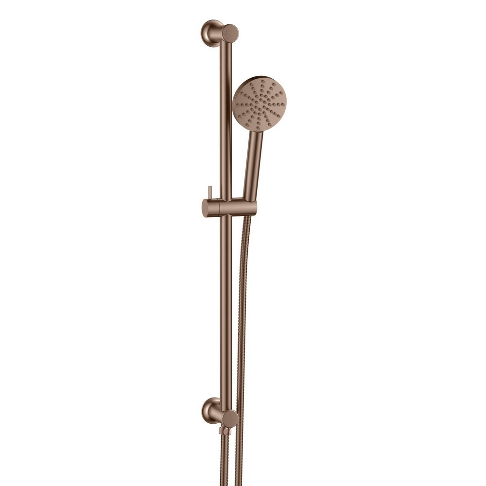 Scudo Concealed Shower Riser Rail in Brushed Bronze