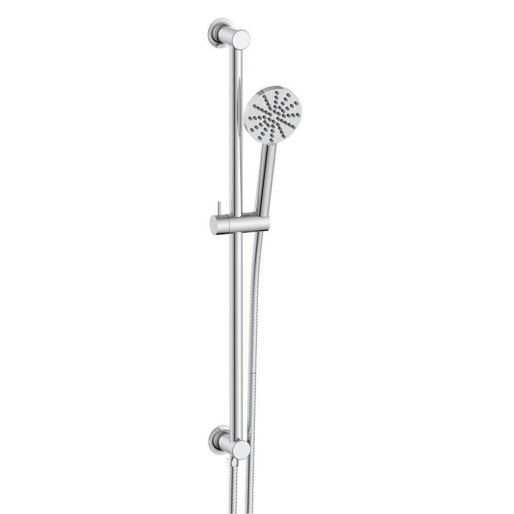 Scudo Concealed Shower Riser Rail in Chrome