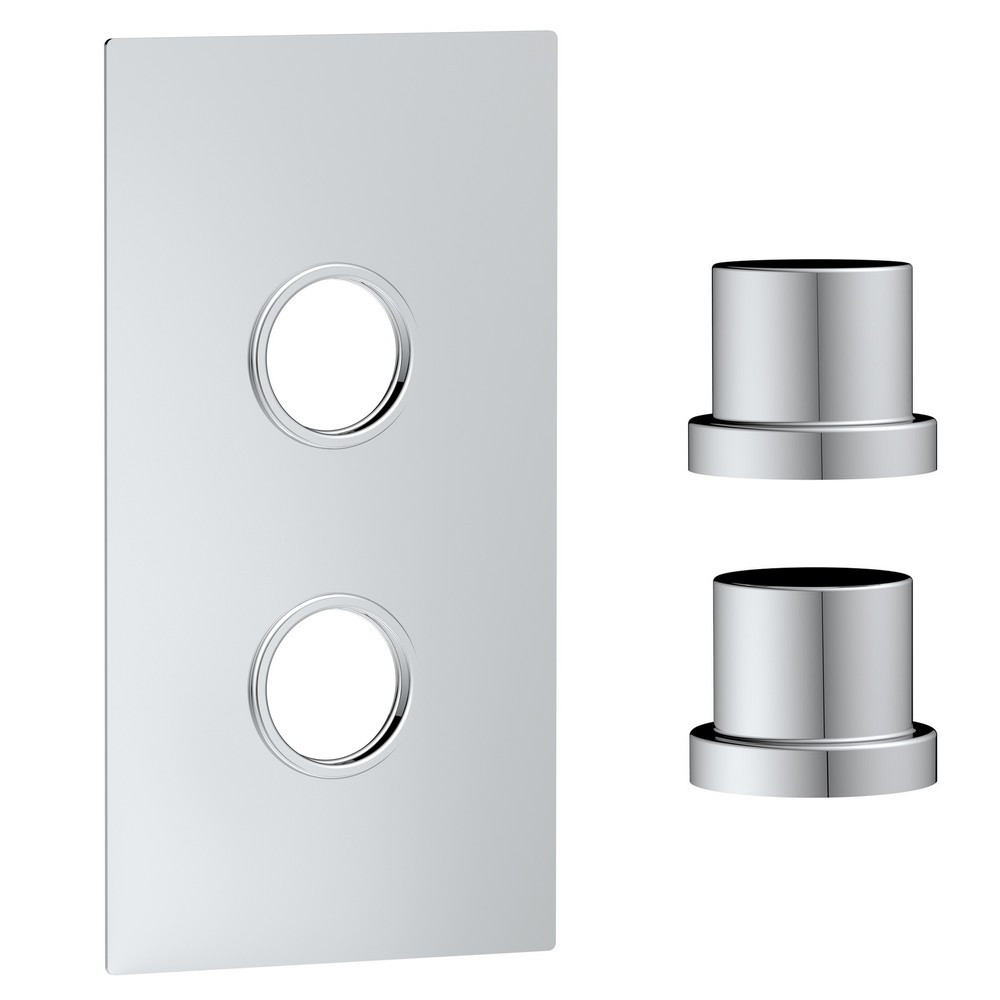 Scudo Concealed Two Outlet Shower Valve with Chrome Plate