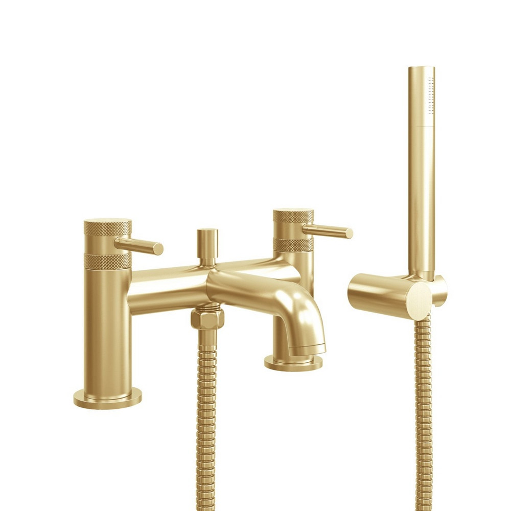 Scudo Core Bath Shower Mixer in Brushed Brass