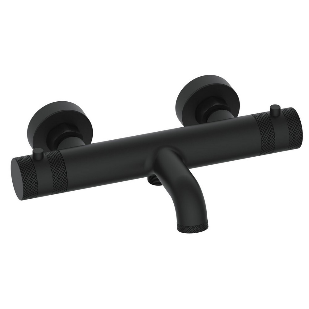 Scudo Core Black Wall Mounted Bath Shower Mixer