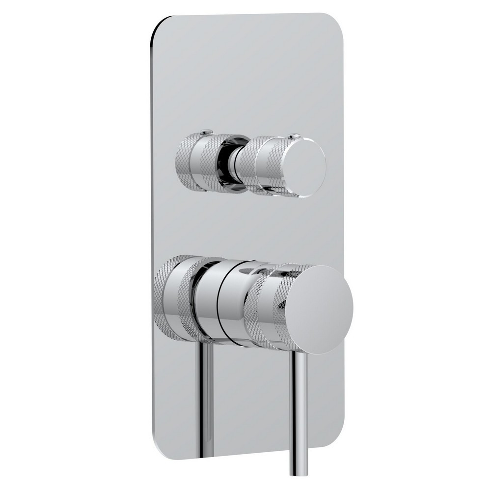 Scudo Core Concealed Manual Dual Outlet Shower Valve in Chrome